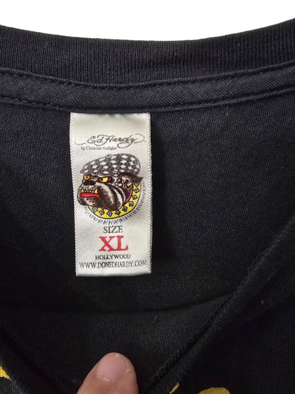 Ed Hardy White Lotus Tiger Graphic T Shirt Mens XL Christian Audigier Y2K Mother - Picture 8 of 8